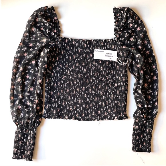NWT Reformation Pinto Smocked Top - Picture 7 of 7